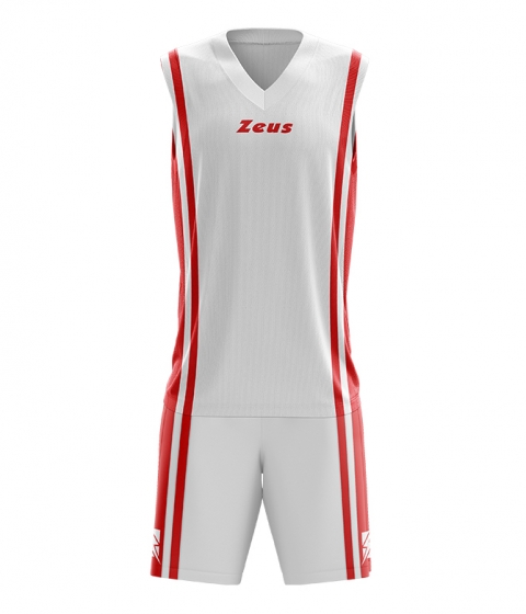 Баскетболен екип Kit Bozo - бял-червен