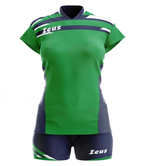 Дамски волейболен екип Kit Itaca Donna/зелен-син