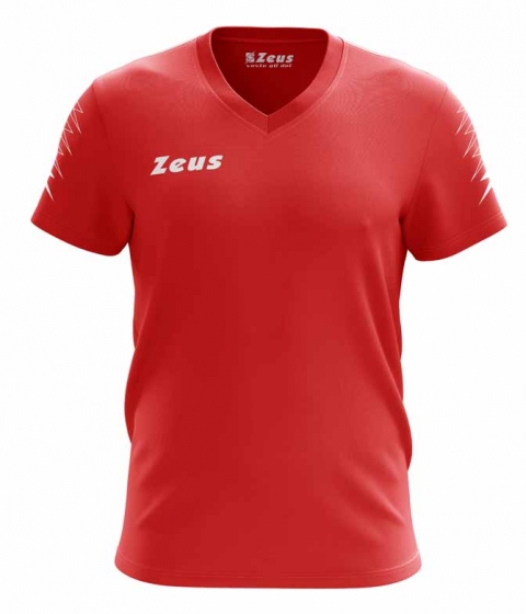 Мъжка тениска T-Shirt Plinio - червено-бяло