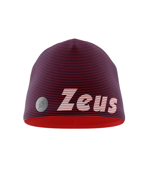Зимна шапка Zuccotto Riga - синьо-червено