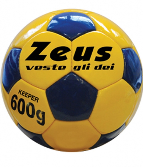 Футболна топка Keeper 600 - жълто-синьо