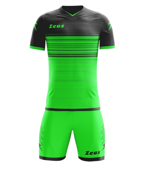 Футболен екип Kit Elios - зеленелектрик-черно