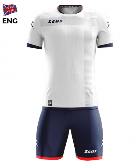 Спортен екип Kit Mundial - бяло-синьо