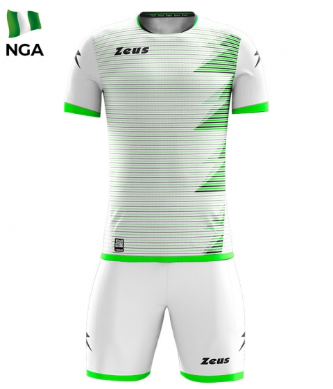 Спортен екип Kit Mundial - бяло-зелено