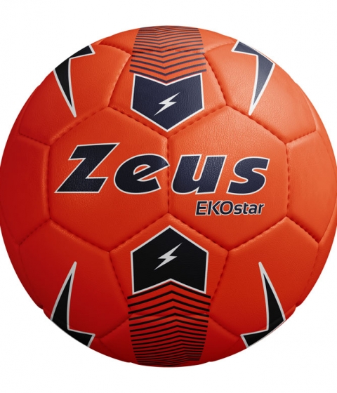 Футболна топка Ekostar - оранжев електрик