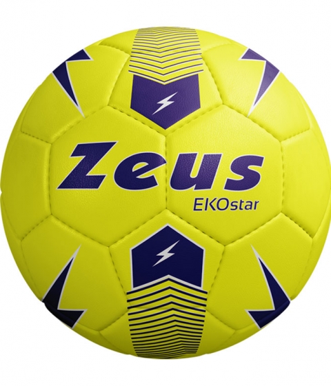 Футболна топка Ekostar - жълт електрик