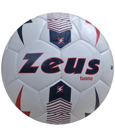 Футболна топка Pallone Tuono - бяло-синьо-червено