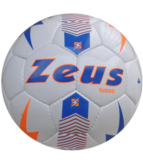Футболна топка Pallone Tuono - бяло-оранжево
